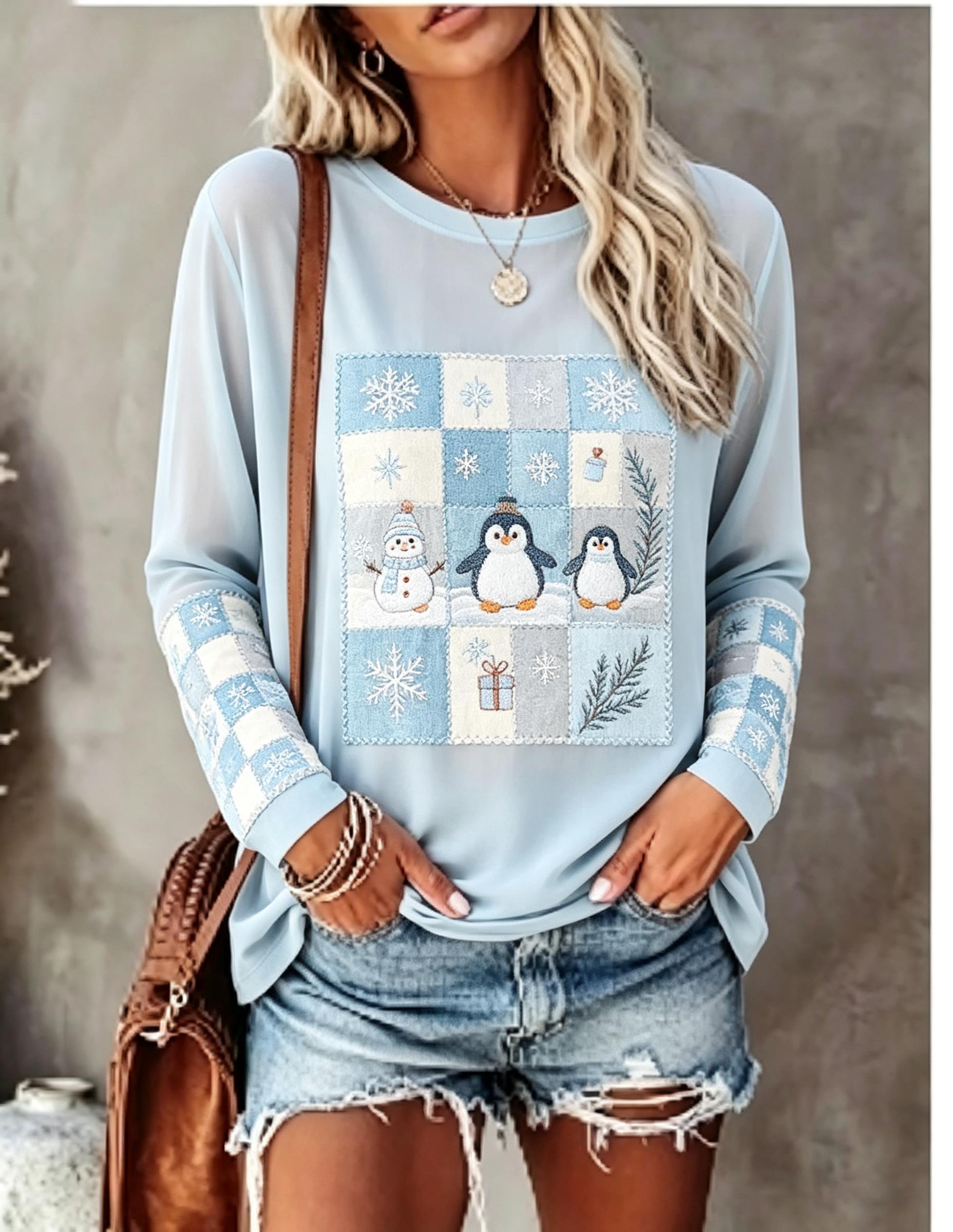 Shirts - Women Long Sleeve T Shirt Fox