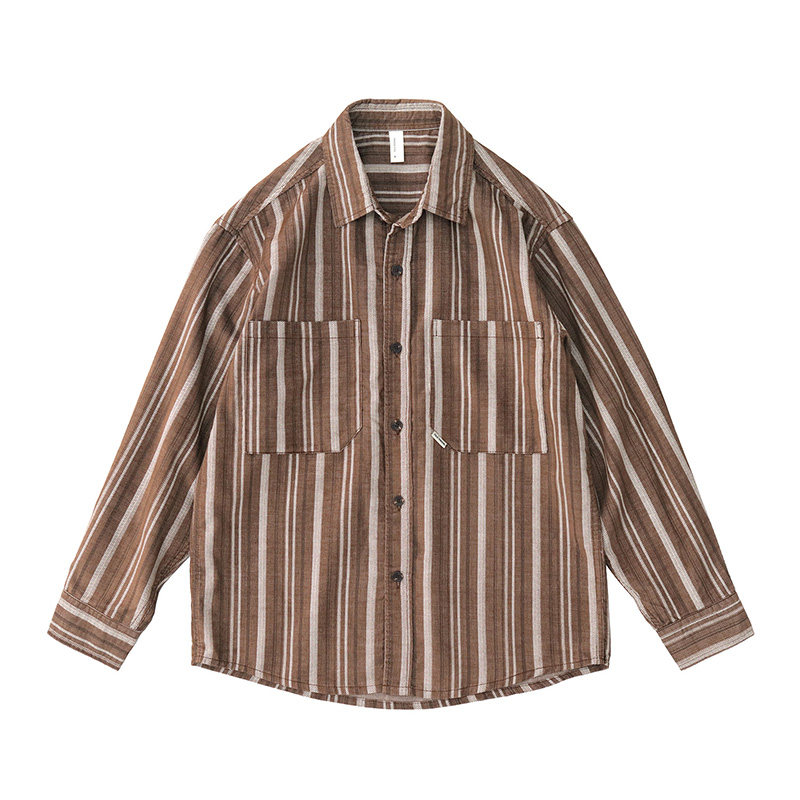 Men Japanese Vintage Artistic  - Corduroy Button Up Shirt Men recension och pris