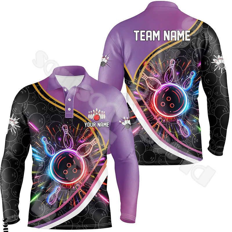 Custom Name Strike Bowling Pla - Short Sleeve Bowling Shirt Retro recension och pris