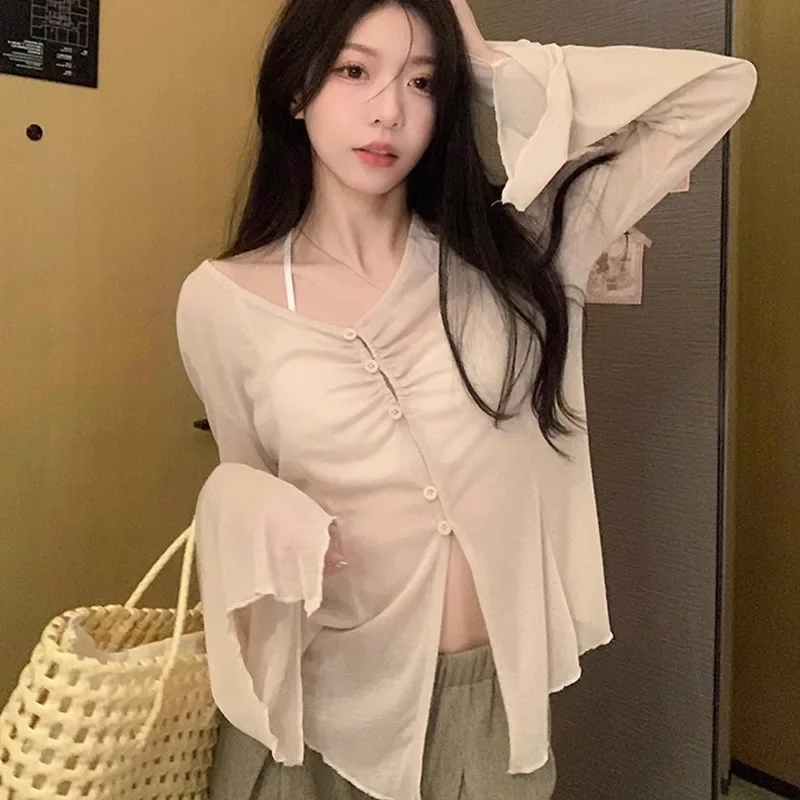 Sheer Flare Sleeve Blouse - Y2 - Shirts recension och pris