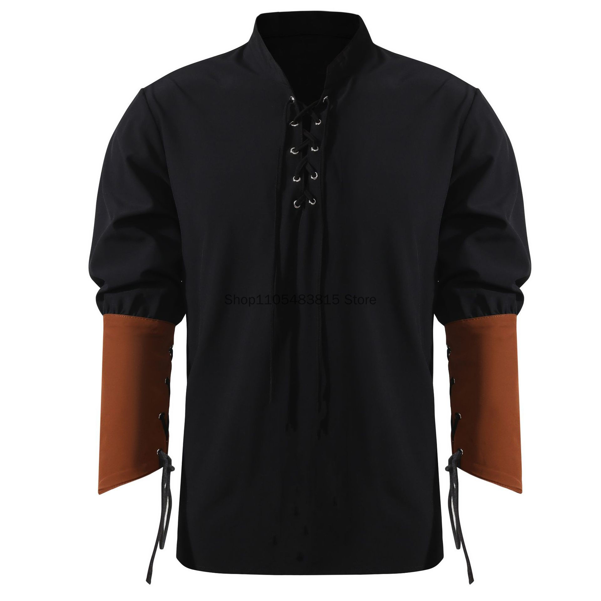 Pirate Shirt for Men - Medieva - Medieval Gothic Lace Up Pirate Shirt recension och pris